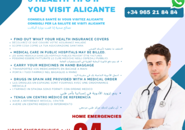 5 HEALTH TIPS IF YOU VISIT ALICANTE