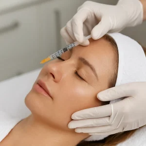 nyección facial de vitaminas para revitalización cutánea