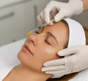 nyección facial de vitaminas para revitalización cutánea