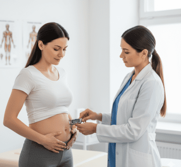 Mujer en consulta de suelo pélvico recibiendo orientación para disfunciones sexuales.